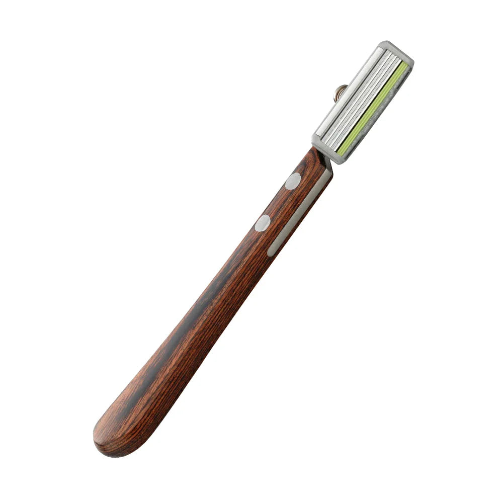 Rasoio trilama con manico in legno Professional Fsystem Feather