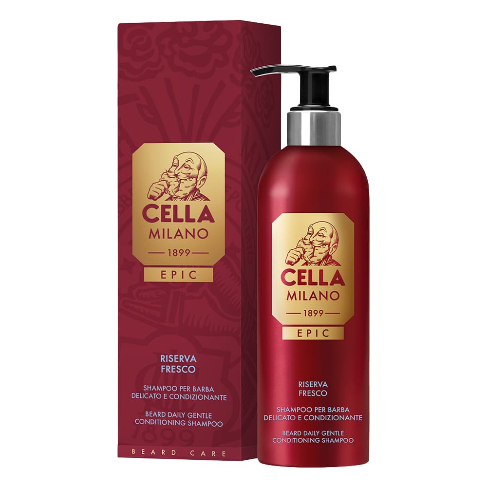 Shampoo Barba Delicato e Condizionante Riserva Fresco Cella 175 ml.
