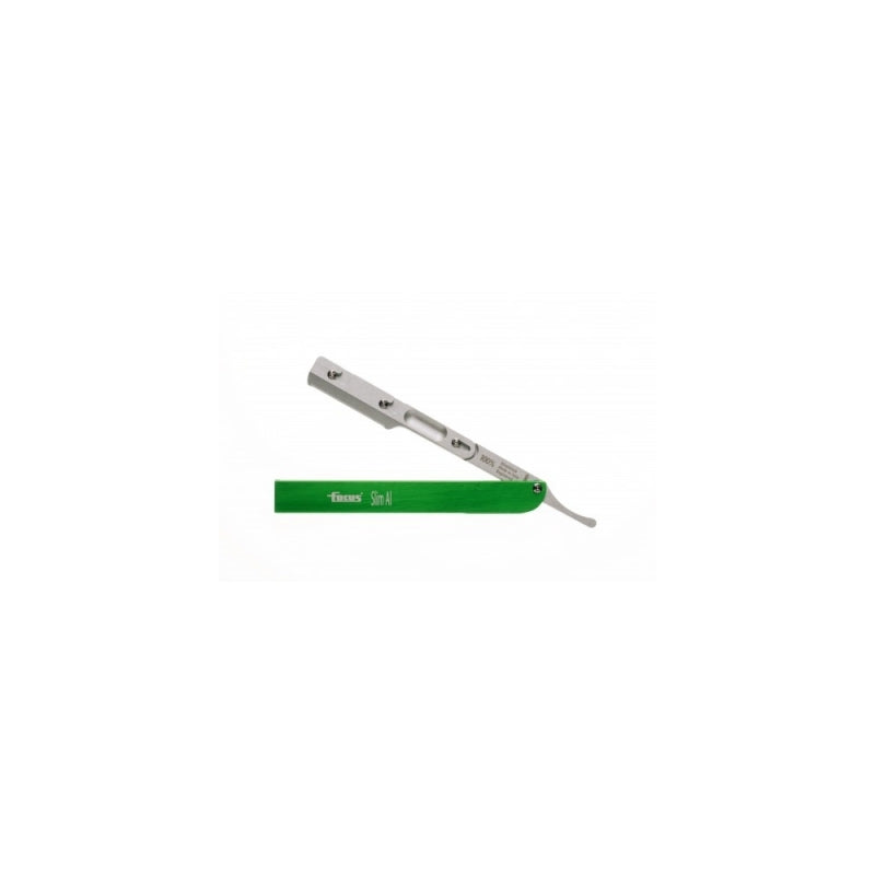 Rasoio Focus Slim AL R28 Manico Alluminio Verde mezza lama