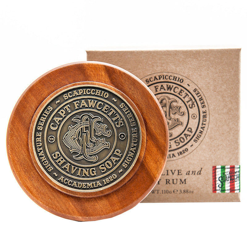 Sapone da barba Scapicchio Ciotola Legno Captain Fawcett 110 gr