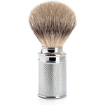 Pennello da Barba in Tasso Manico Acciaio Inox Silver Mat Muhle Rocca